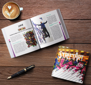 Réalisation dun livre de 40 pages sur le street art