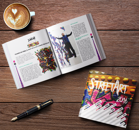 Réalisation dun livre de 40 pages sur le street art